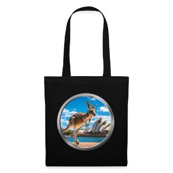 Kangaroo Animal - 2 - Tote Bag - black - Front