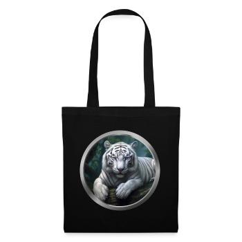 White Tiger Animal - Tote Bag - black - Front