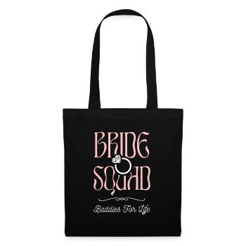 Bride Squad - Junggesellinnencrew - Stoffbeutel - Schwarz - Vorne
