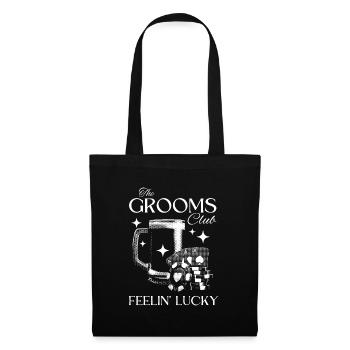 Grooms Club - Männerabend Design - Stoffbeutel - Schwarz - Vorne