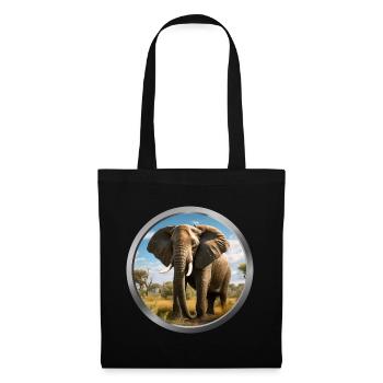 Elephant Animal - 3 - Tote Bag - black - Front