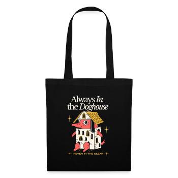 Toujours dans la niche – Motif original du chien - Sac en tissu - noir - Devant