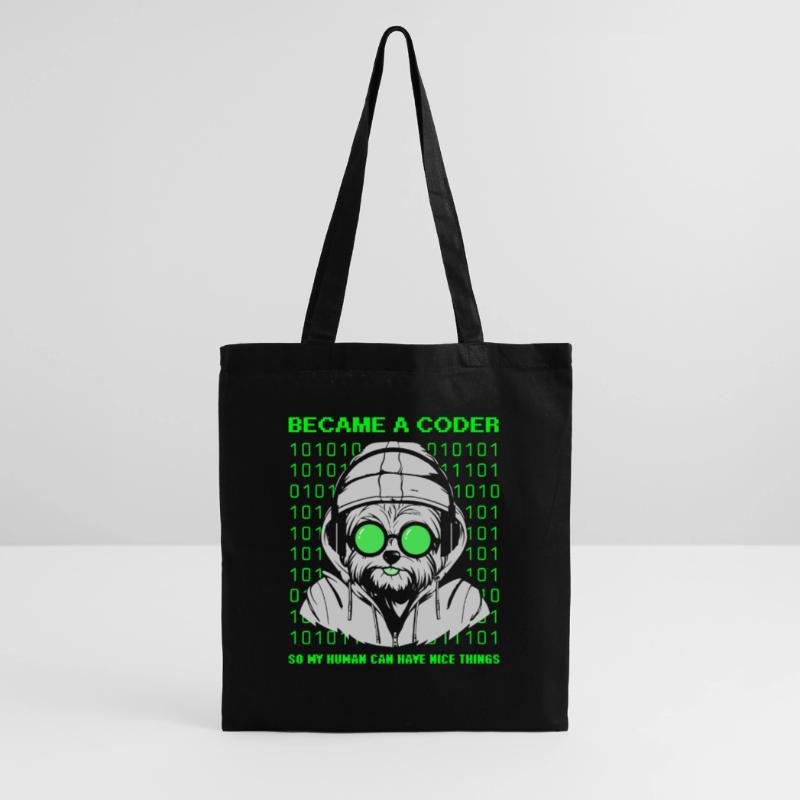 Devenu codeur – Cyber Dog Binary Sac en tissu