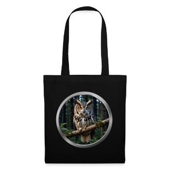 Owl Animal - 5 - Tote Bag - black - Front