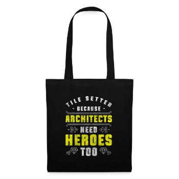 Carrelage Sol Master Construction - Sac en tissu - noir - Devant