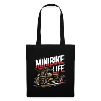 La vie sur deux petites roues - Sac en tissu - noir - Devant