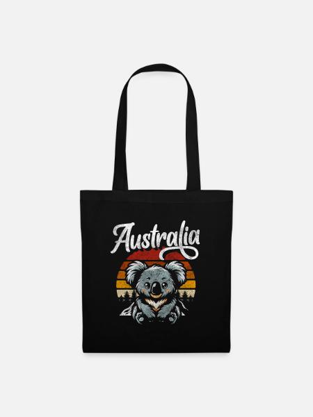 Outback Tourismus Exotisch - Stoffbeutel - Schwarz