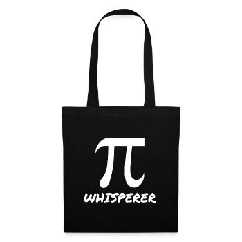 Math teacher Mathematician Pi Flüsterer - Tote Bag - black - Front
