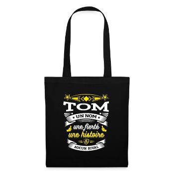 TOM UN NOM UNE FIERTÉ AUCUN RIVAL - Sac en tissu - noir - Devant