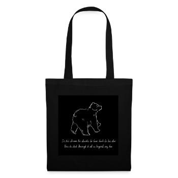 Sleepwalking bear turning back to his den - Tote Bag - black - Front