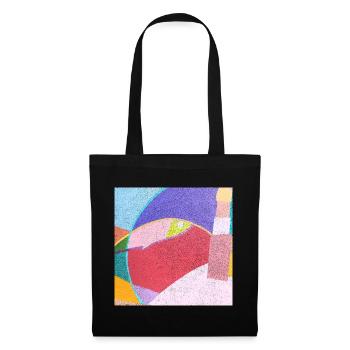 Peintures murales colorées - Sac en tissu - noir - Devant