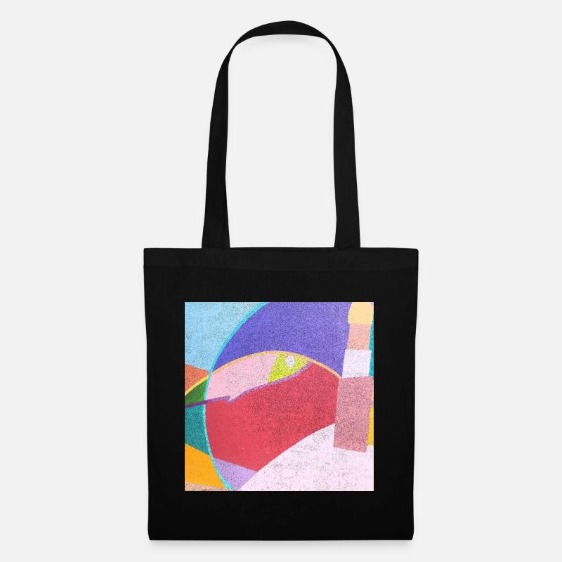 Peintures murales colorées - Sac en tissu - noir