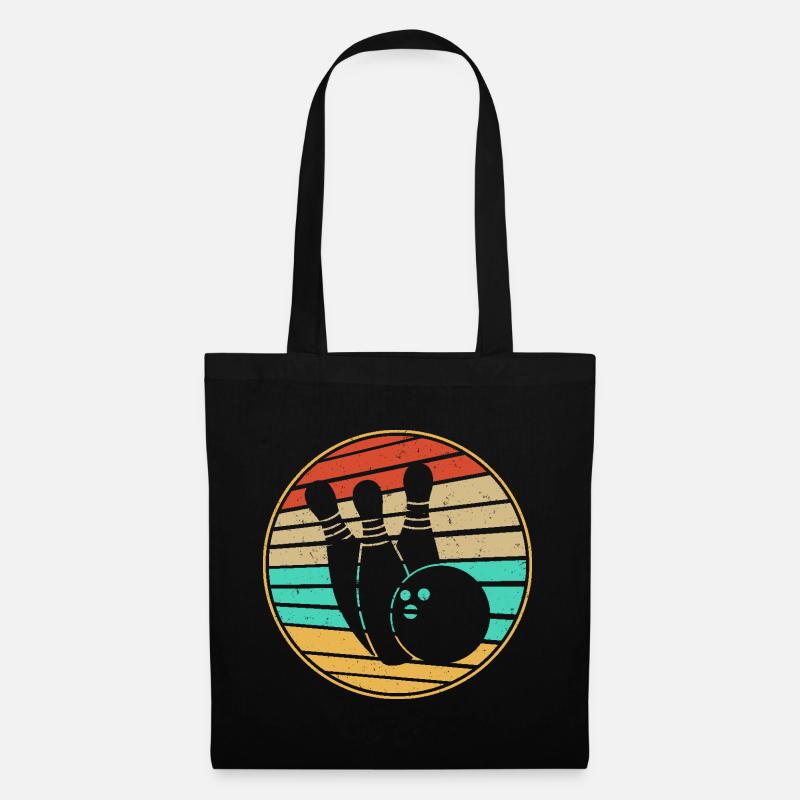 Bowling Retro - Tote Bag - black