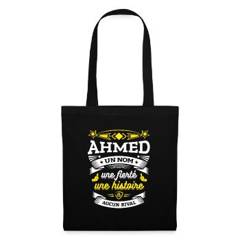 AHMED UN NOM UNE FIERTÉ AUCUN RIVAL - Sac en tissu - noir - Devant