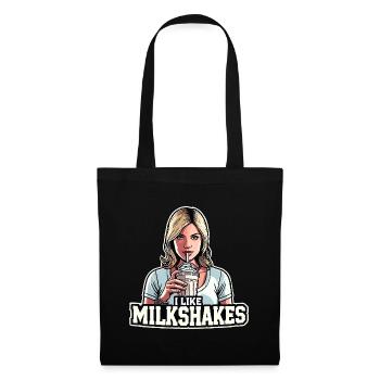 Milchshake blonde Frau Blondine Geschenk - Stoffbeutel - Schwarz - Vorne