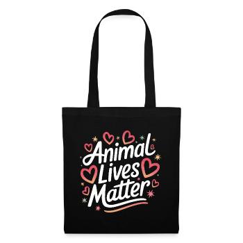 Végétarien Végétalien Végétarien Végétarien - Sac en tissu - noir - Devant
