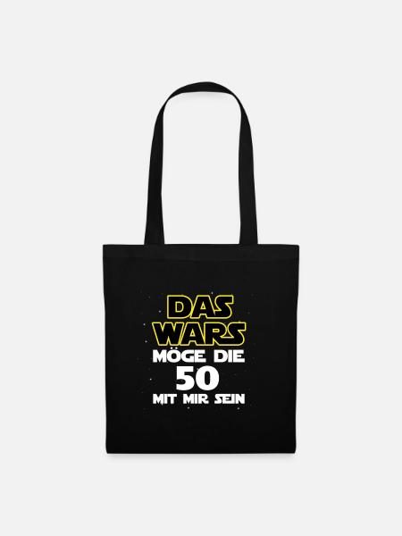 Das wars - Möge die 50 mit mir sein - Stoffbeutel - Schwarz