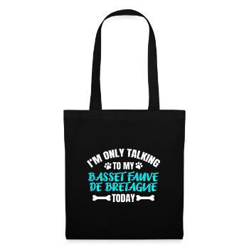 Basset Fauve de Bretagne - Sac en tissu - noir - Devant