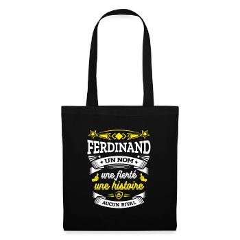 FERDINAND UN NOM UNE FIERTÉ AUCUN RIVAL - Sac en tissu - noir - Devant