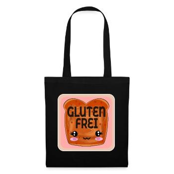 GLUTENUNVERTRÄGLICHKEIT GLUTENFREI ZÖLIAKIE - Stoffbeutel - Schwarz - Vorne