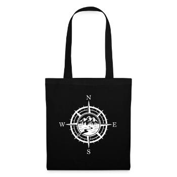 Mountains - Adventure Awaits - Tote Bag - black - Front
