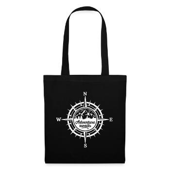 Mountains - Adventure Awaits - Tote Bag - black - Front