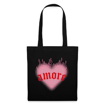L’amour brûlant - Sac en tissu - noir - Devant