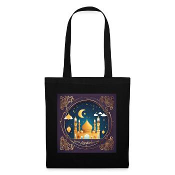Cadeau du Ramadan Aïd Moubarak Islam Allah Musulman - Sac en tissu - noir - Devant