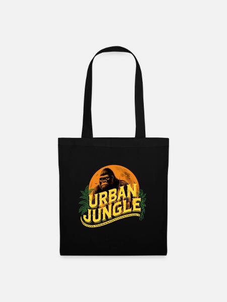 Urban Jungle Logo Color - Tote Bag - black