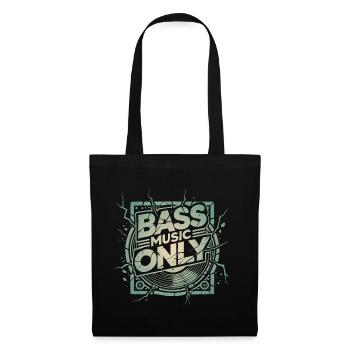 Nur Bass-Musik - Stoffbeutel - Schwarz - Vorne