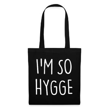 JE SUIS TELLEMENT HYGGE - Sac en tissu - noir - Devant