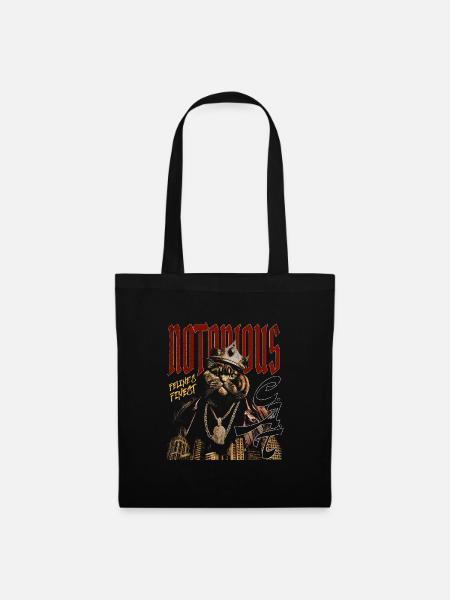 Notorious Cat – Hip-Hop Katze - Stoffbeutel - Schwarz