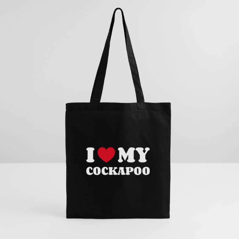 J'aime mon Cockapoo Cockerdoodle Cockerpoo Sac en tissu