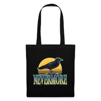 Nevermore – Corbeaux et esthétique gothique - Sac en tissu - noir - Devant