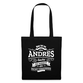 ANDRES, DER KATALYSATOR FÜR DEINEN ERFOLG - Stoffbeutel - Schwarz - Vorne