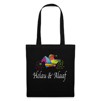 colorful jester's head, carnival costume - Tote Bag - black - Front