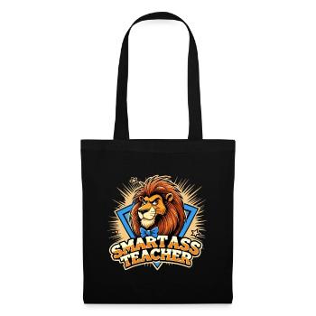 Know-it-All Cintelligent Enseignant Leo Drôle Cadeau - Sac en tissu - noir - Devant