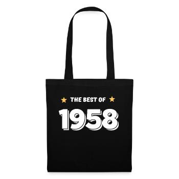 Das Beste von 1958 - Stoffbeutel - Schwarz - Vorne