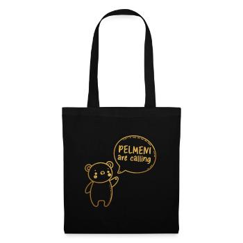 Pelmeni Call Sweet Bear Gold Gift - Tote Bag - black - Front