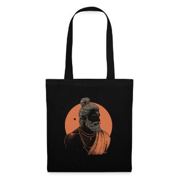 Orange Yogi - Stoffbeutel - Schwarz - Vorne