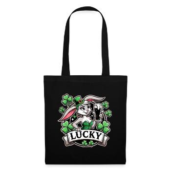 Saint-Patrick Bunny Bunny Bunny Happy - Sac en tissu - noir - Devant