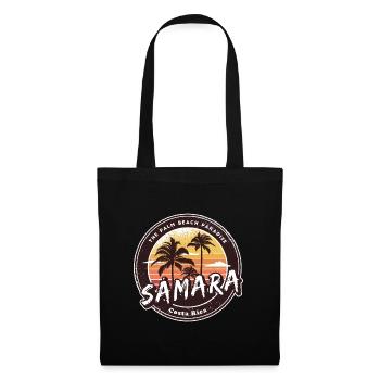 Samara – Costa Rica Palm Trees Beach Design - Tote Bag - black - Front