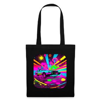 80s Vintage Classic Cars - Tote Bag - black - Front