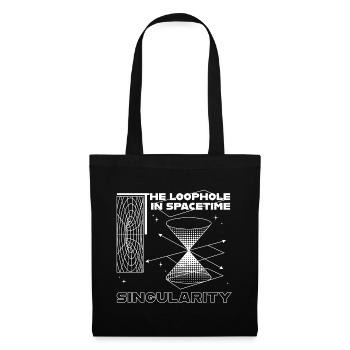 Singularity in the space-time hole - Tote Bag - black - Front