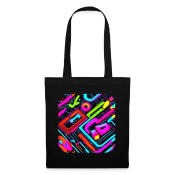Retro vintage 80s Pop Culture Party - Tote Bag - black - Front