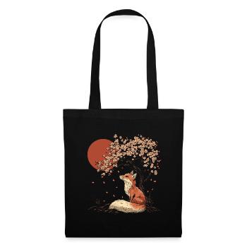 Fox Sakura Tree Church Blossom Japan - Tote Bag - black - Front
