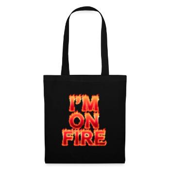 Je suis en feu - Sac en tissu - noir - Devant