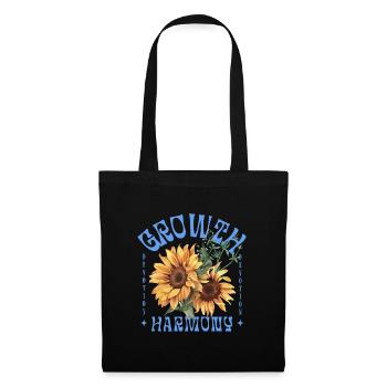 Growth Harmony Sunflower Art - Tote Bag - black - Front