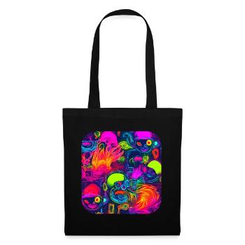 Neon DJ House Party Trend - Tote Bag - black - Front