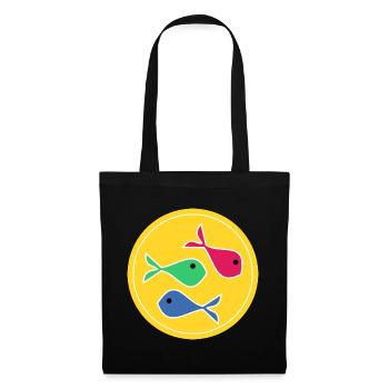FISH. SARDINE. APRIL FOOL. SEA. OCEAN - Tote Bag - black - Front